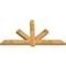 Ekena Millwork Kennewick Rough Sawn Timber Gable Bracket, Western Red Cedar, 84"W x 45"H x 4"D x 6"F, 13/12 Pitch GBW084X45X0406KEN00RWR - alternate 4